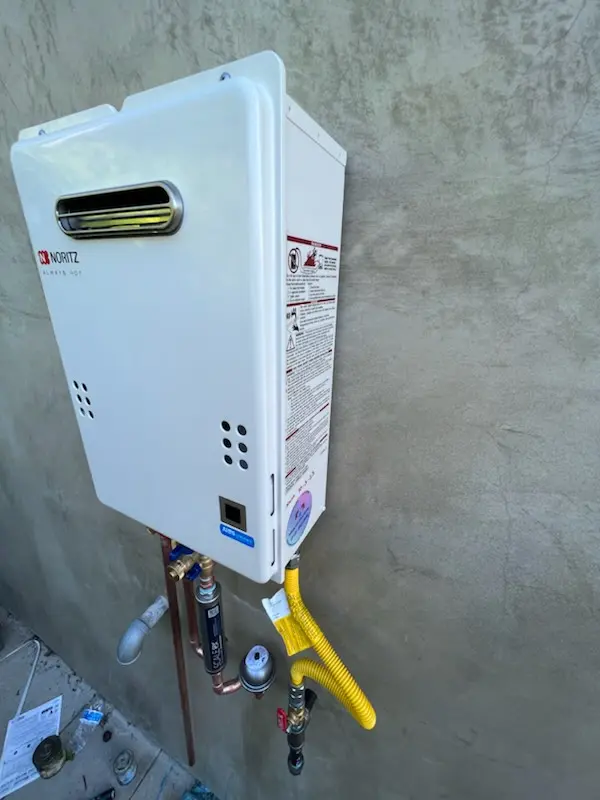 Tankless water heater installation for Carney homes